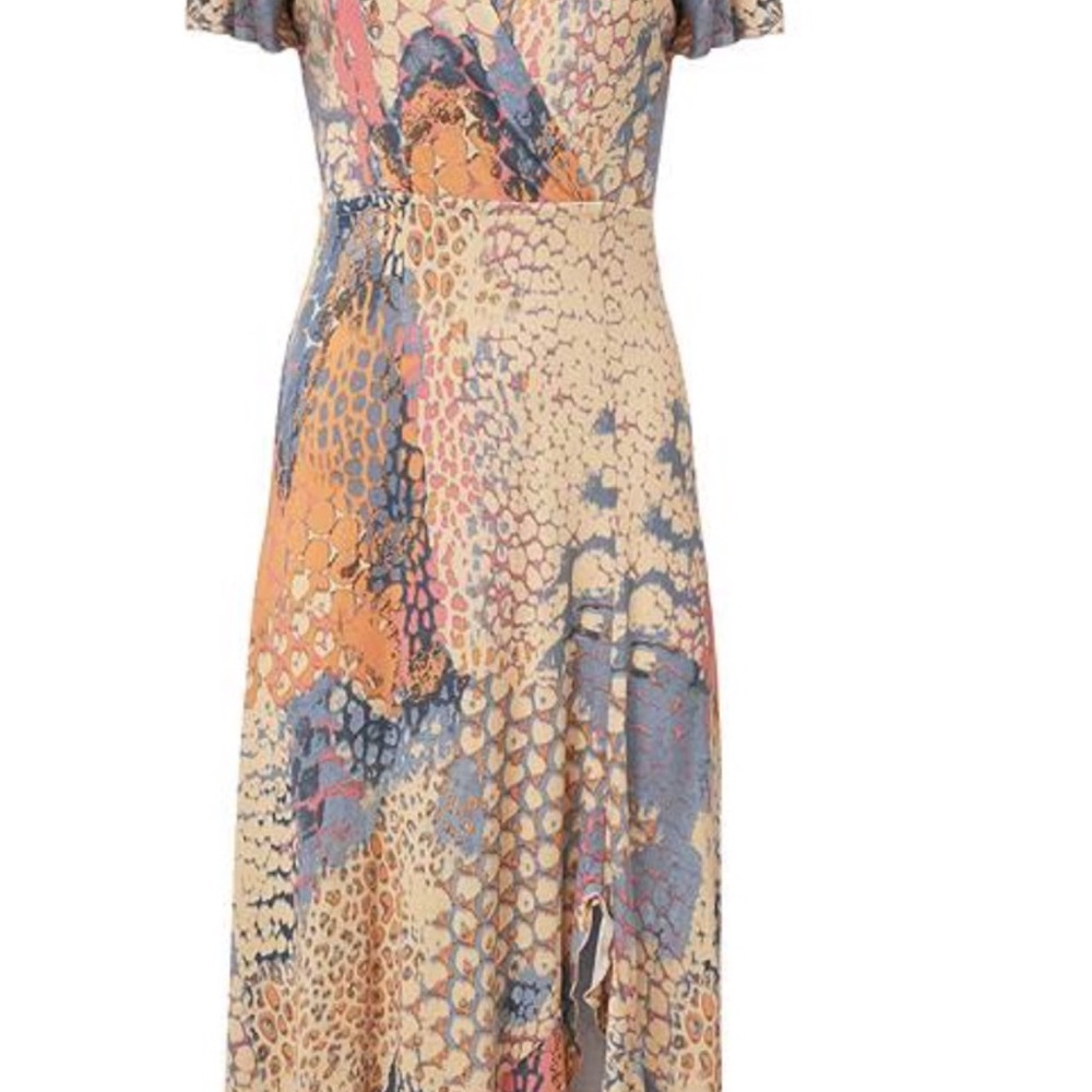 VENUS Multicolor Snakeskin Maxi Dress